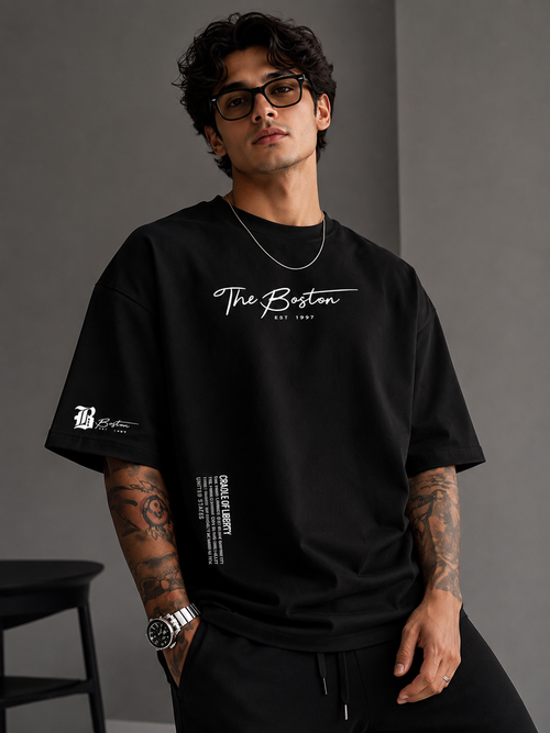 Boston Legacy | Oversized Drop Shoulder T-Shirt | Dripen Wears