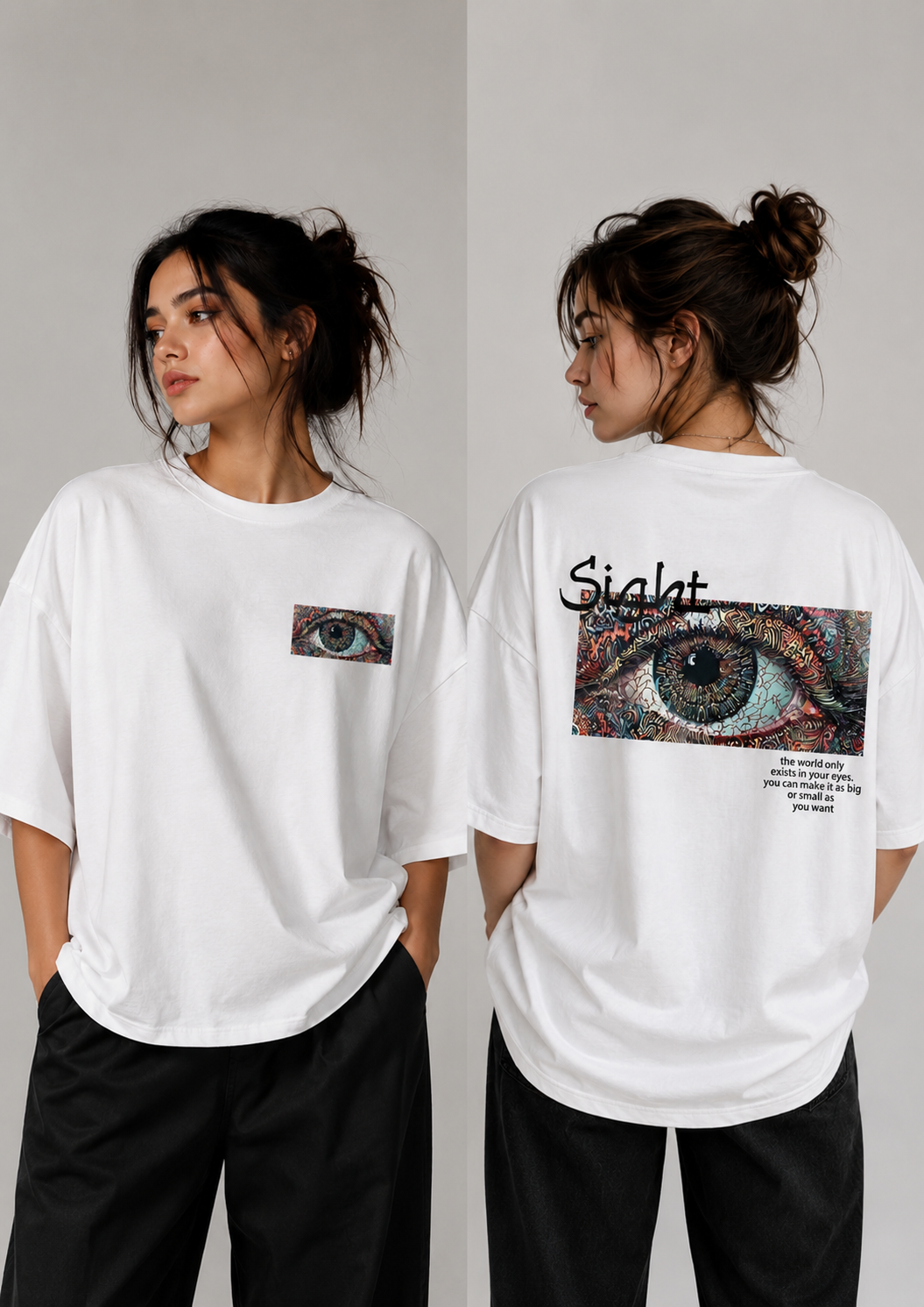 Sight | Oversized Drop Shoulder T-Shirt | Dripen Wears