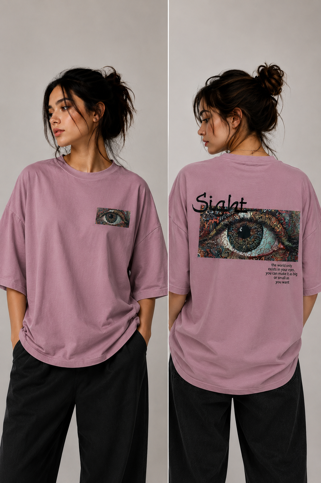 Sight | Oversized Drop Shoulder T-Shirt | Dripen Wears