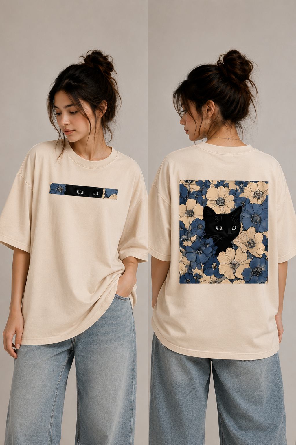 Secret Eyes | Oversized Drop Shoulder T-Shirt | Dripen Wears