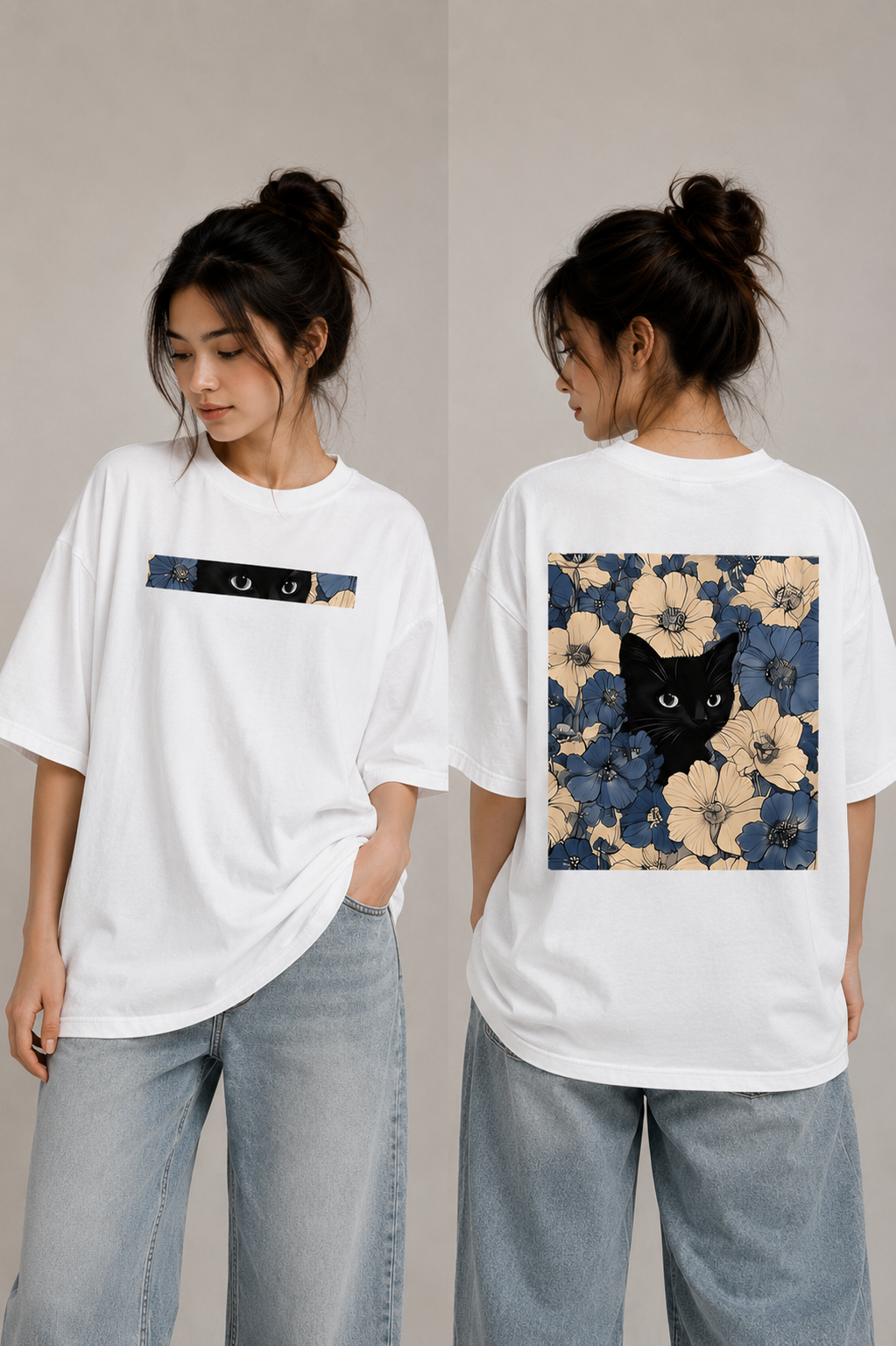 Secret Eyes | Oversized Drop Shoulder T-Shirt | Dripen Wears