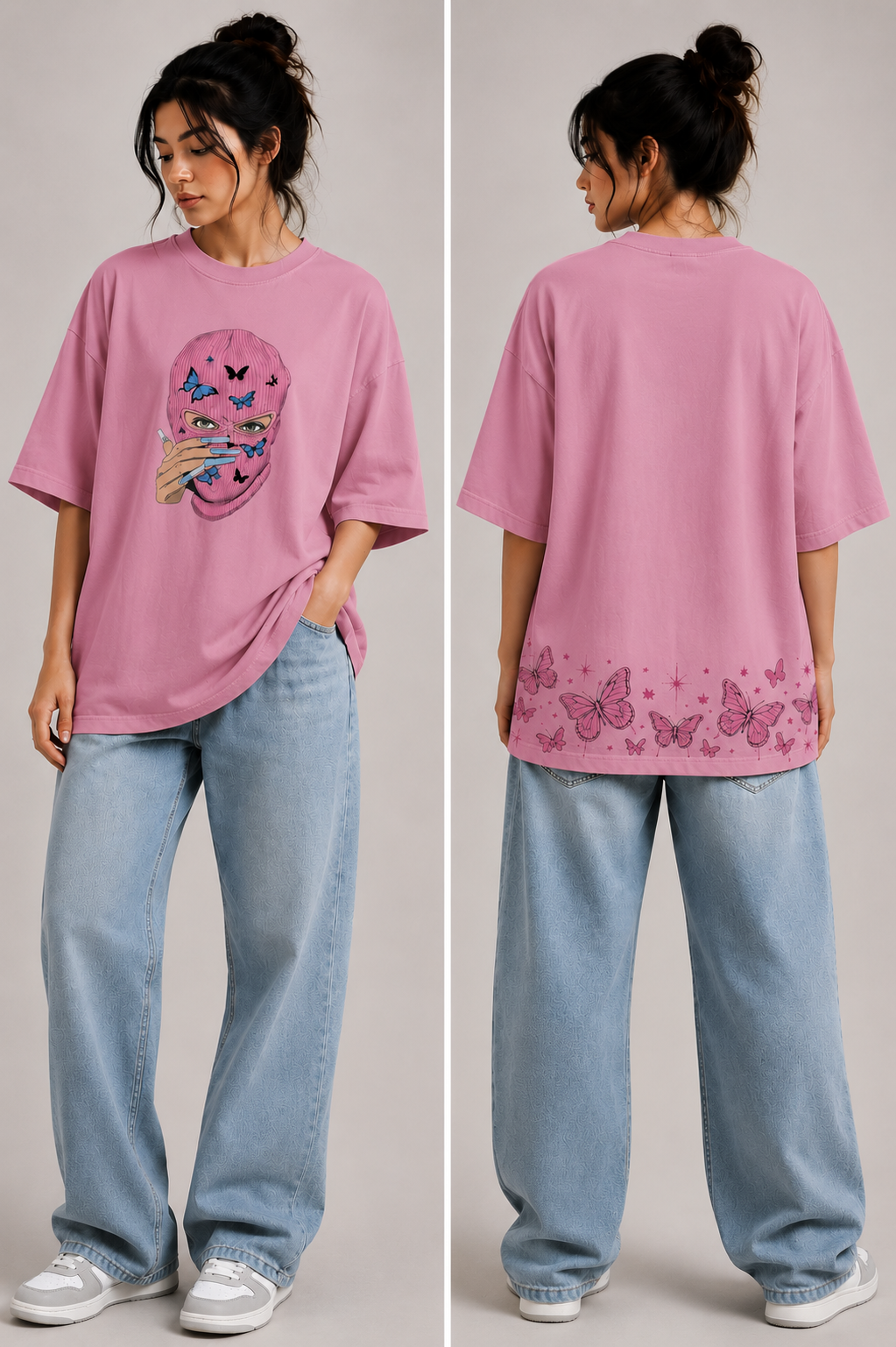Butterfly Heist | Oversized Drop Shoulder T-Shirt | Dripen Wears