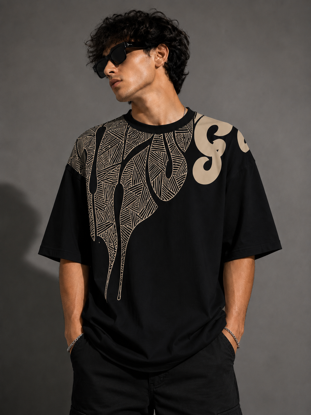 Shadow Drip | Oversized Drop Shoulder T-Shirt | Dripen Wears