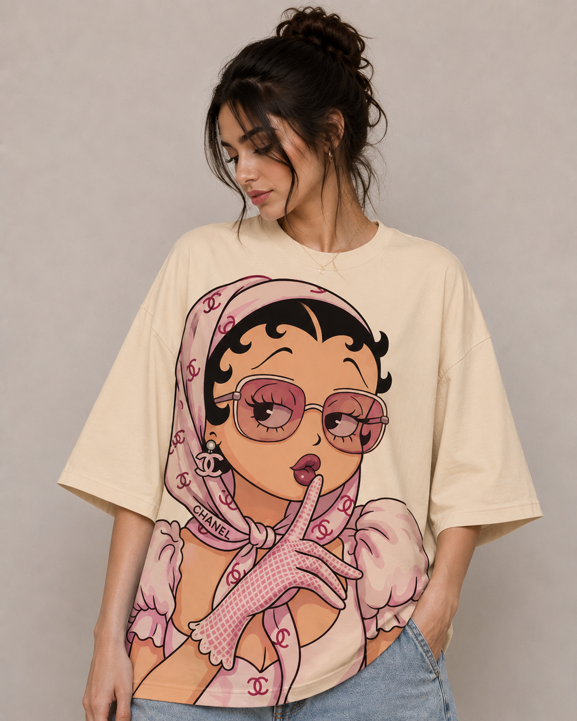 Whisper | Oversized Drop Shoulder T-Shirt | Dripen Wears