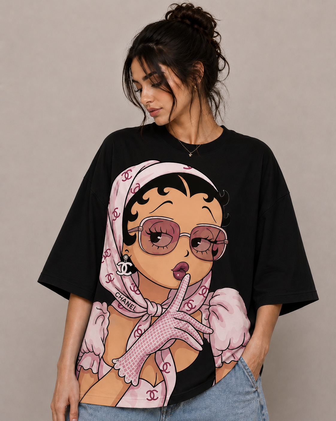Whisper | Oversized Drop Shoulder T-Shirt | Dripen Wears