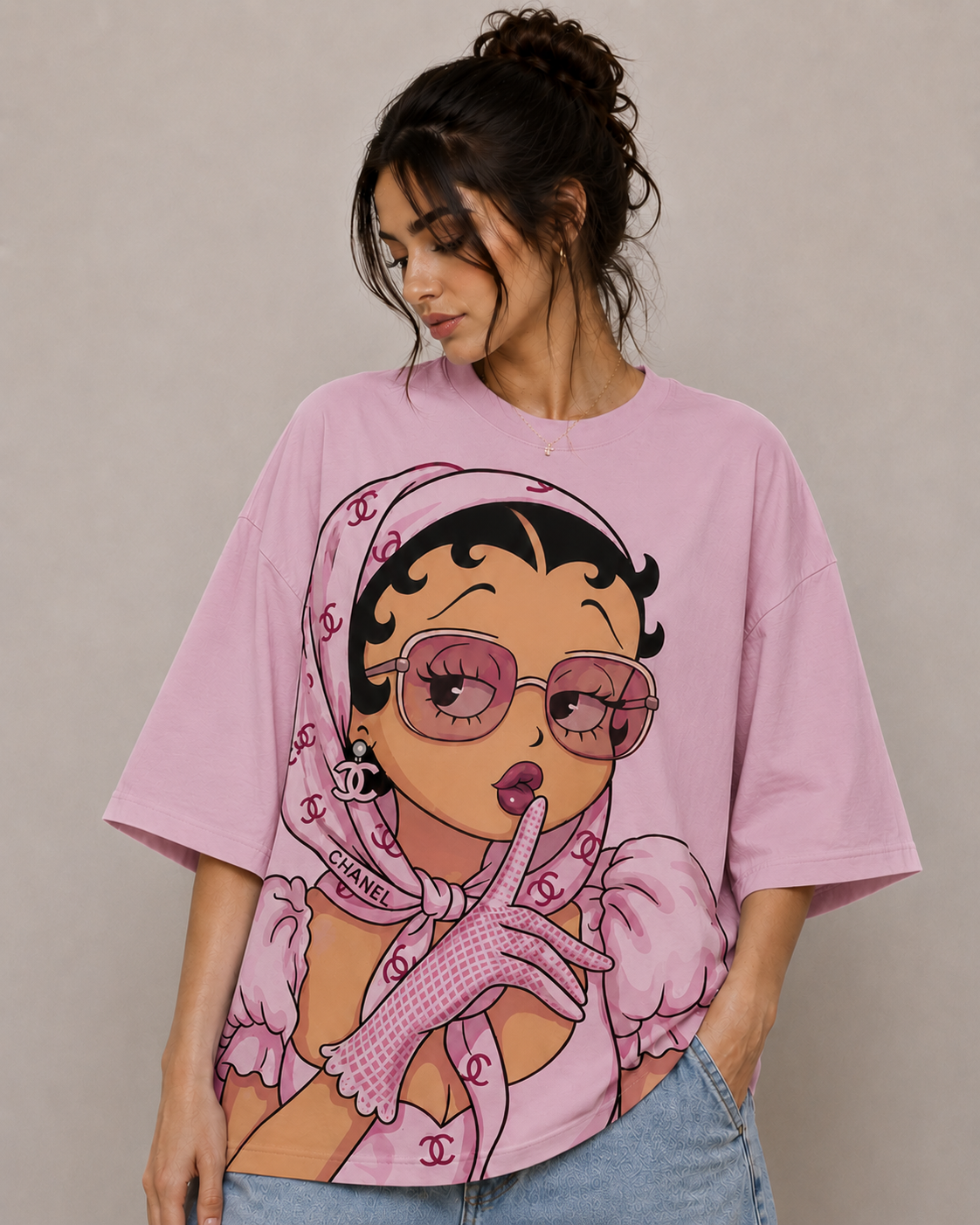 Whisper | Oversized Drop Shoulder T-Shirt | Dripen Wears
