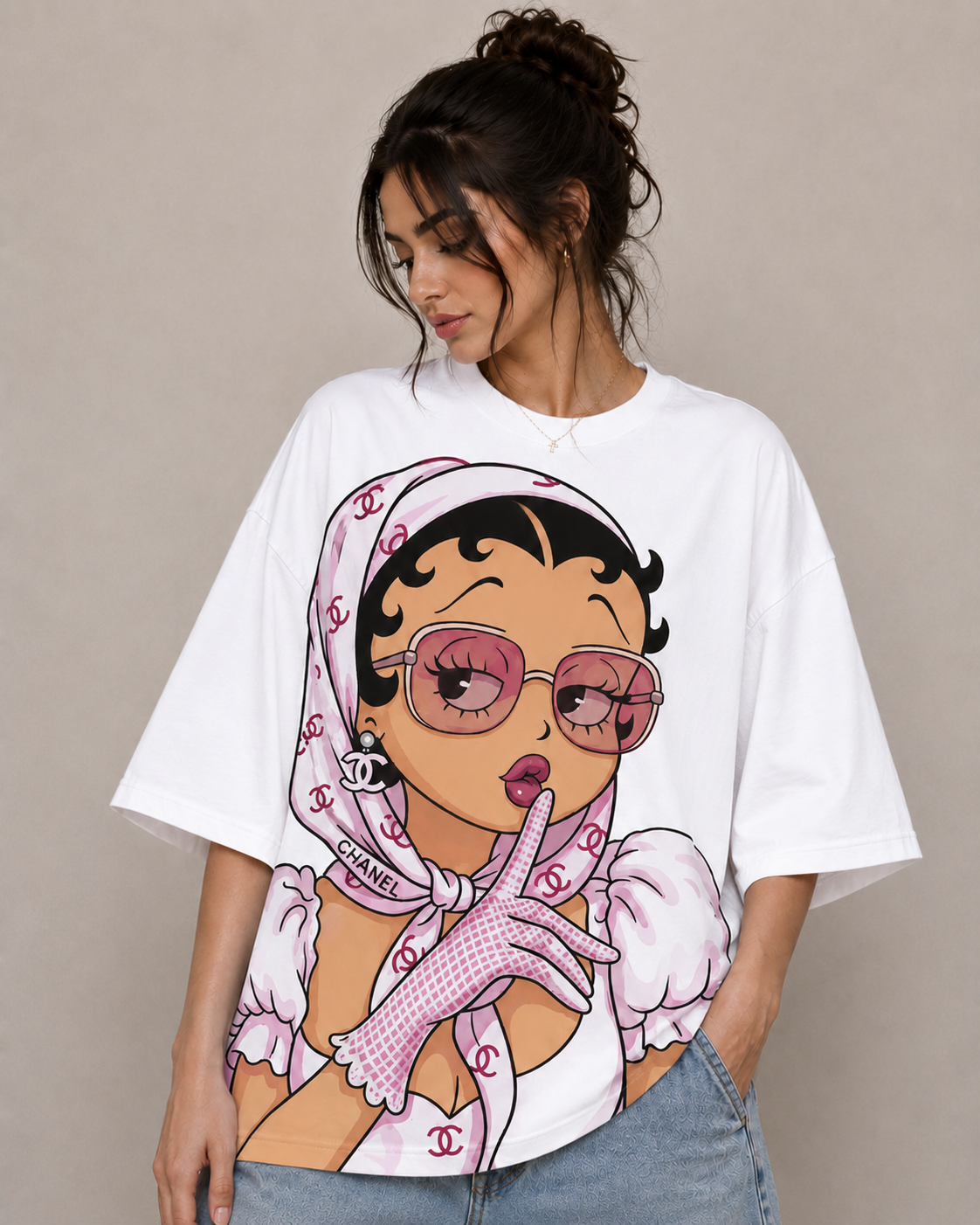 Whisper | Oversized Drop Shoulder T-Shirt | Dripen Wears