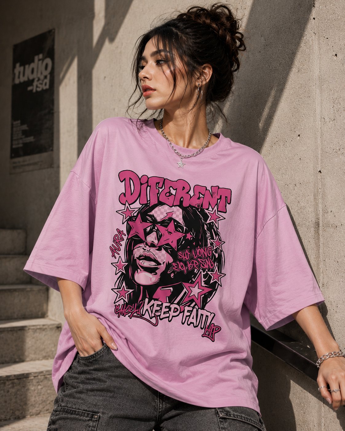 Born Different | Oversized Drop Shoulder T-Shirt | Dripen Wears