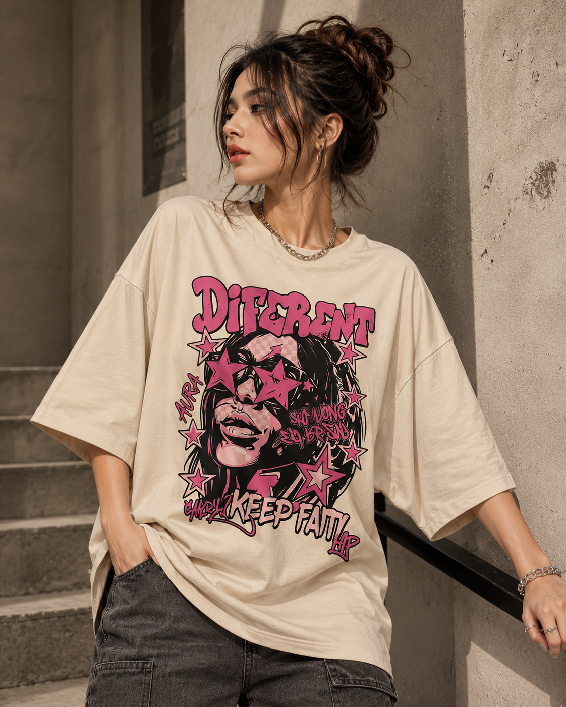 Born Different | Oversized Drop Shoulder T-Shirt | Dripen Wears