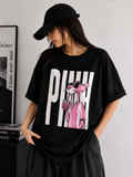Pink Vibes | Oversized Drop Shoulder T-Shirt | Dripen Wears