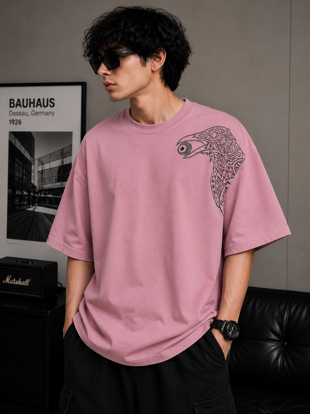Raven Eye | Oversized Drop Shoulder T-Shirt | Dripen Wears