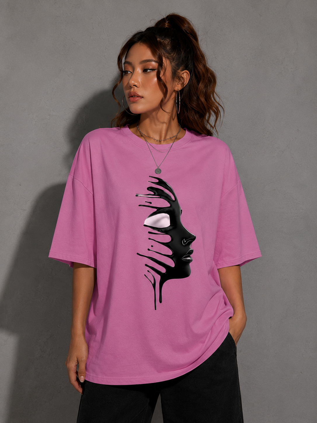 Shadow Veil | Oversized Drop Shoulder T-Shirt | Dripen Wears