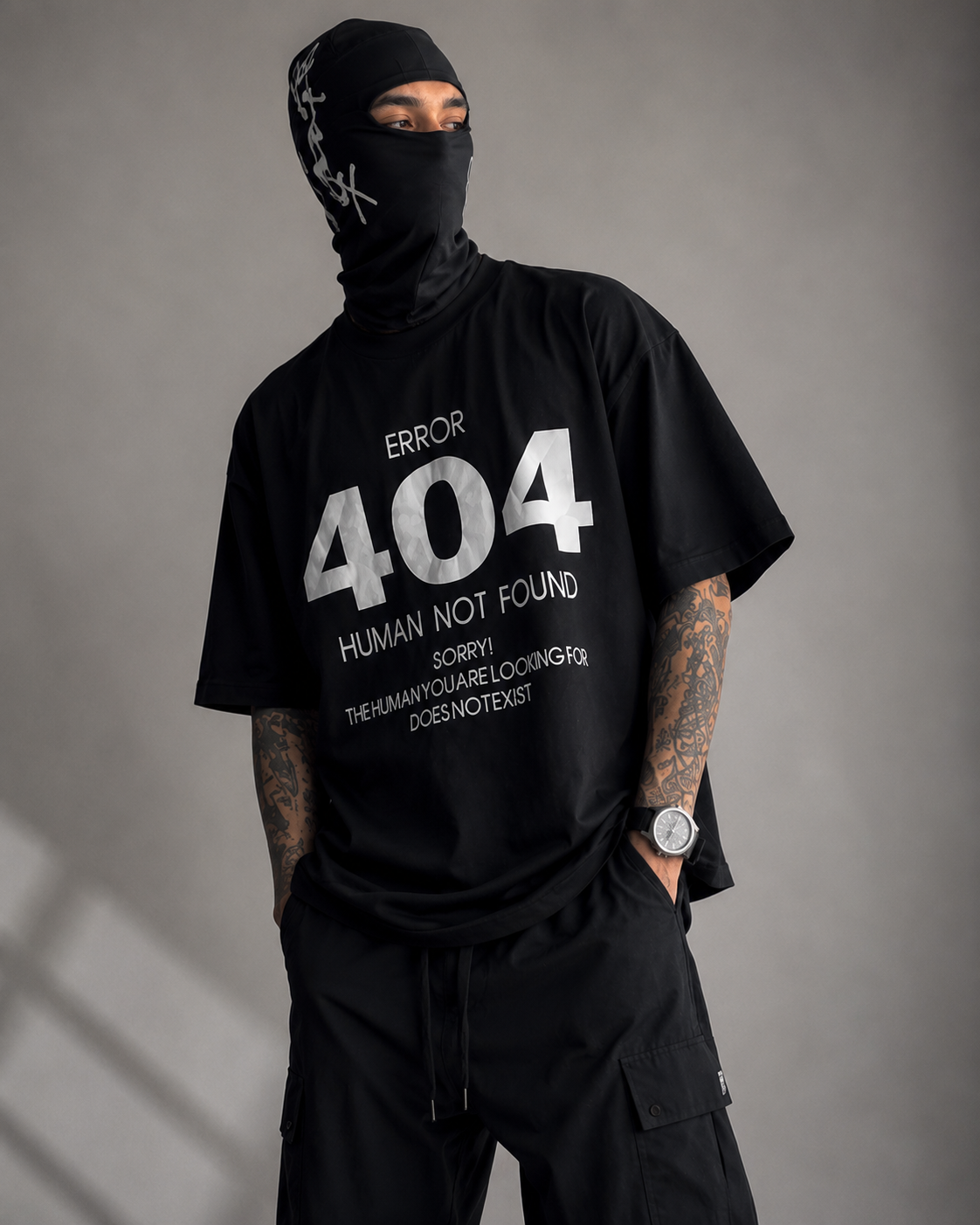 ERROR 404 | Oversized Drop Shoulder T-Shirt | Dripen Wears