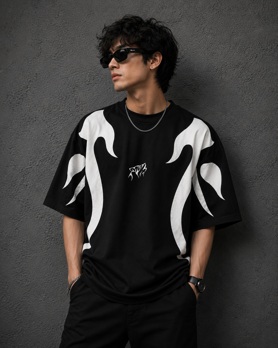 Phantom Drift | Oversized Drop Shoulder T-Shirt | Dripen Wears