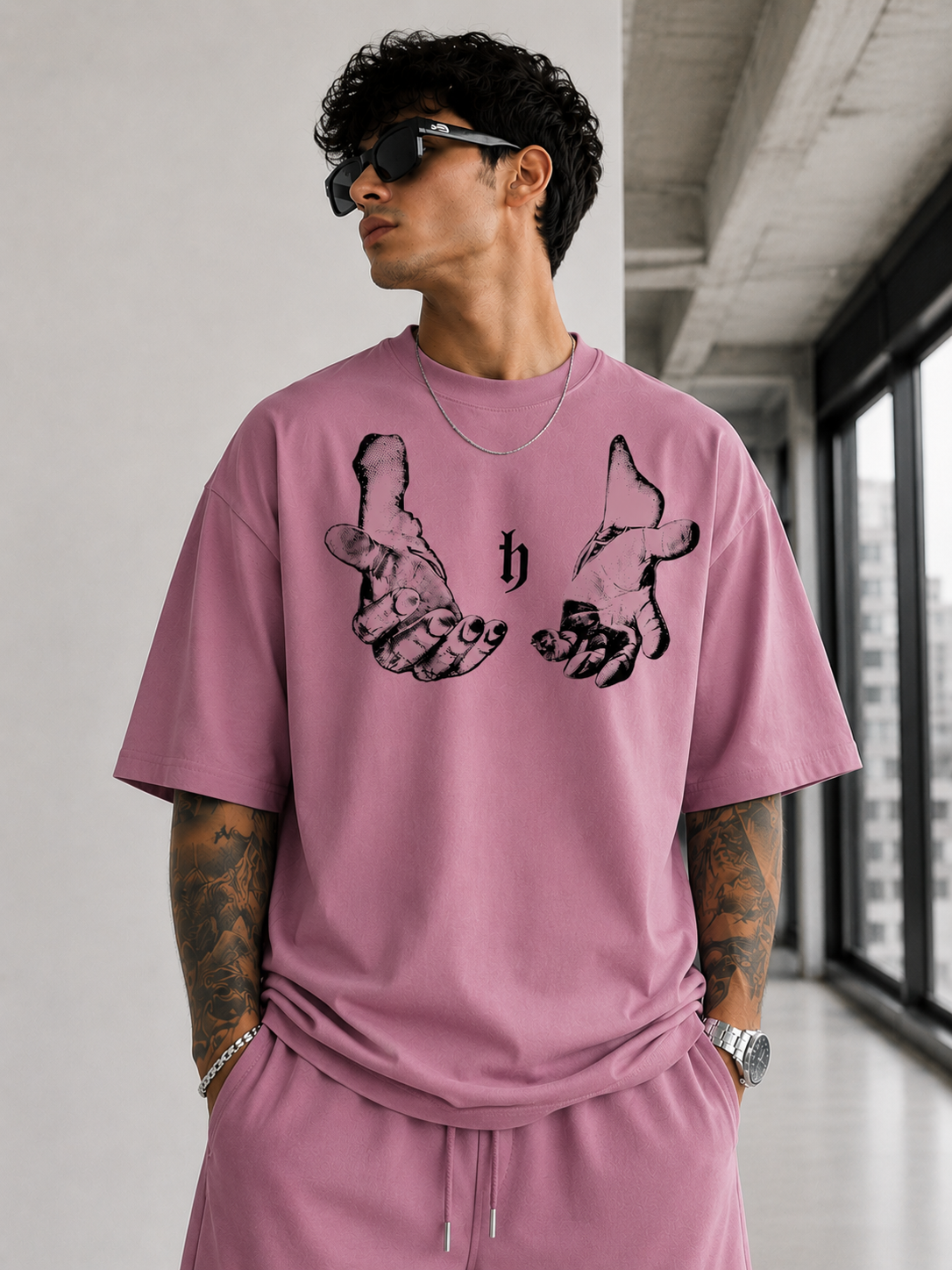 Hands of Hope | Oversized Drop Shoulder T-Shirt | Dripen Wears