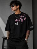 Tokyo Blossom | Oversized Drop Shoulder T-Shirt | Dripen Wears