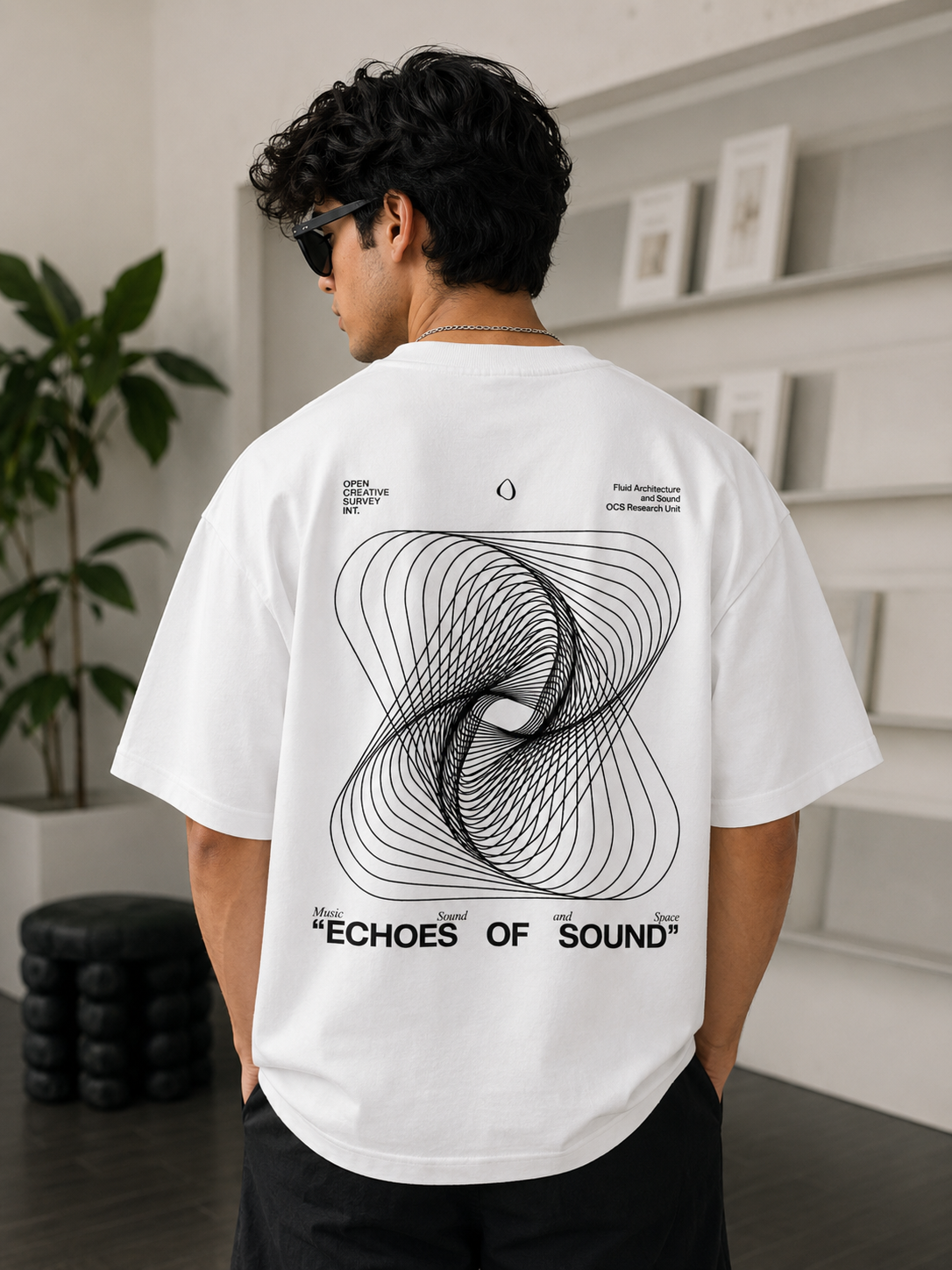 Echos Of Sound | Oversized Drop Shoulder T-Shirt | Dripen Wears