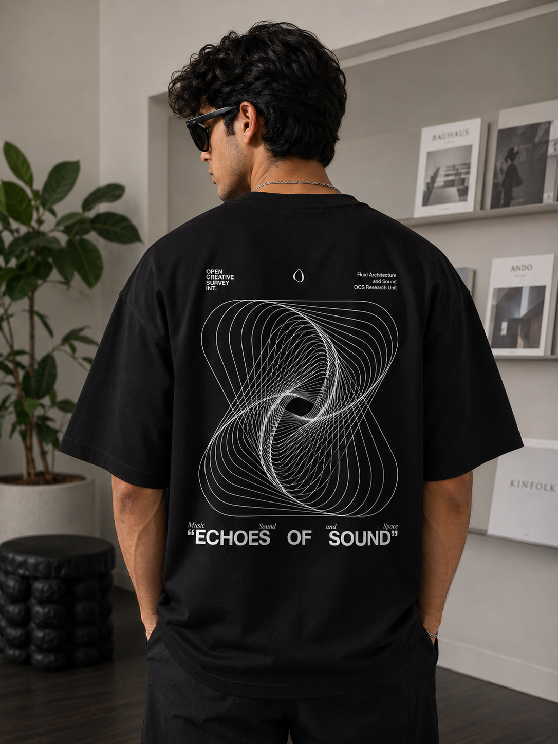 Echos Of Sound | Oversized Drop Shoulder T-Shirt | Dripen Wears