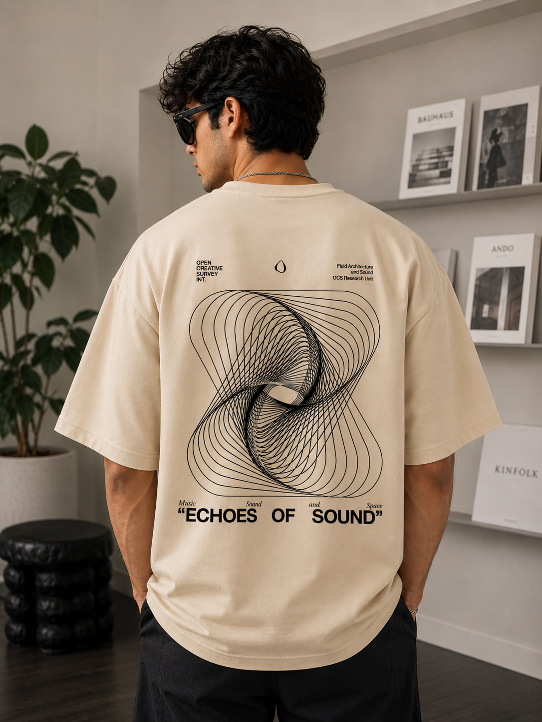 Echos Of Sound | Oversized Drop Shoulder T-Shirt | Dripen Wears