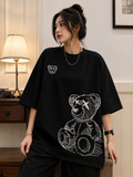 Lost Teddy | Oversized Drop Shoulder T-Shirt | Dripen Wears
