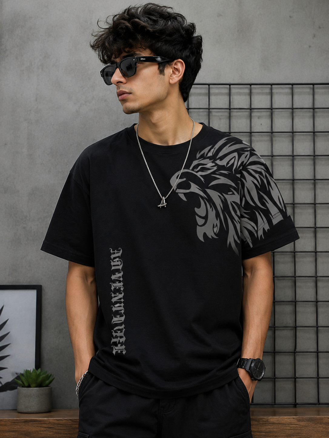 Savage Roar | Oversized Drop Shoulder T-Shirt | Dripen Wears