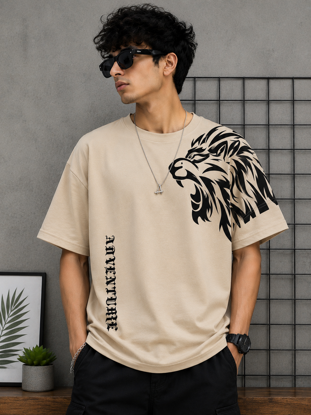 Savage Roar | Oversized Drop Shoulder T-Shirt | Dripen Wears
