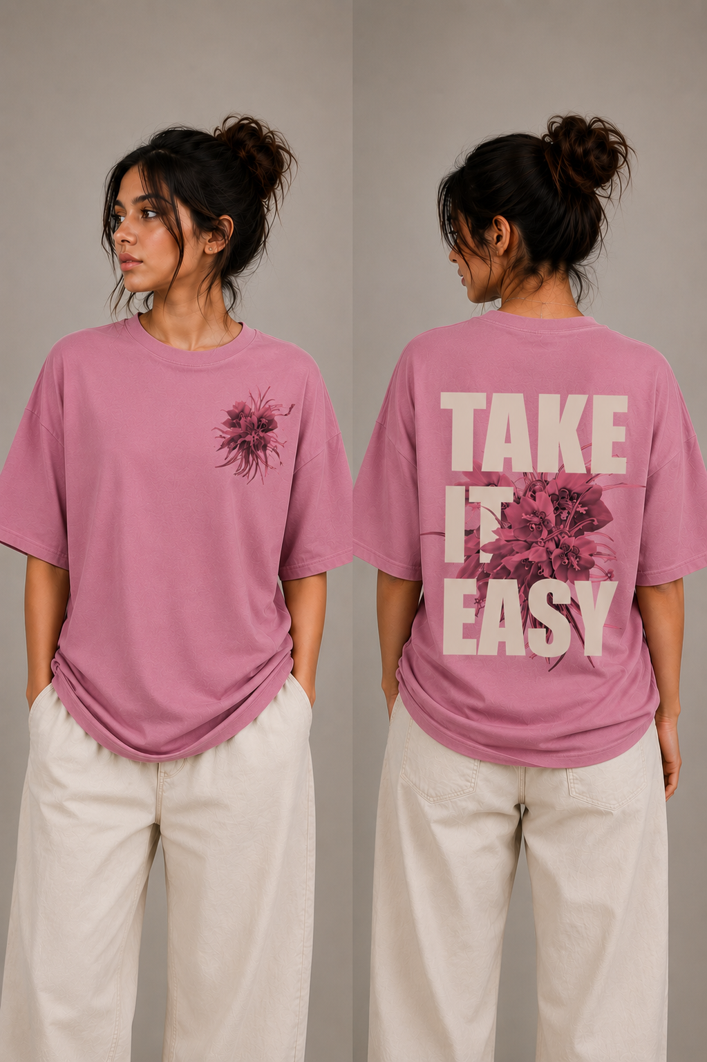Easy Bloom | Oversized Drop Shoulder T-Shirt | Dripen Wears