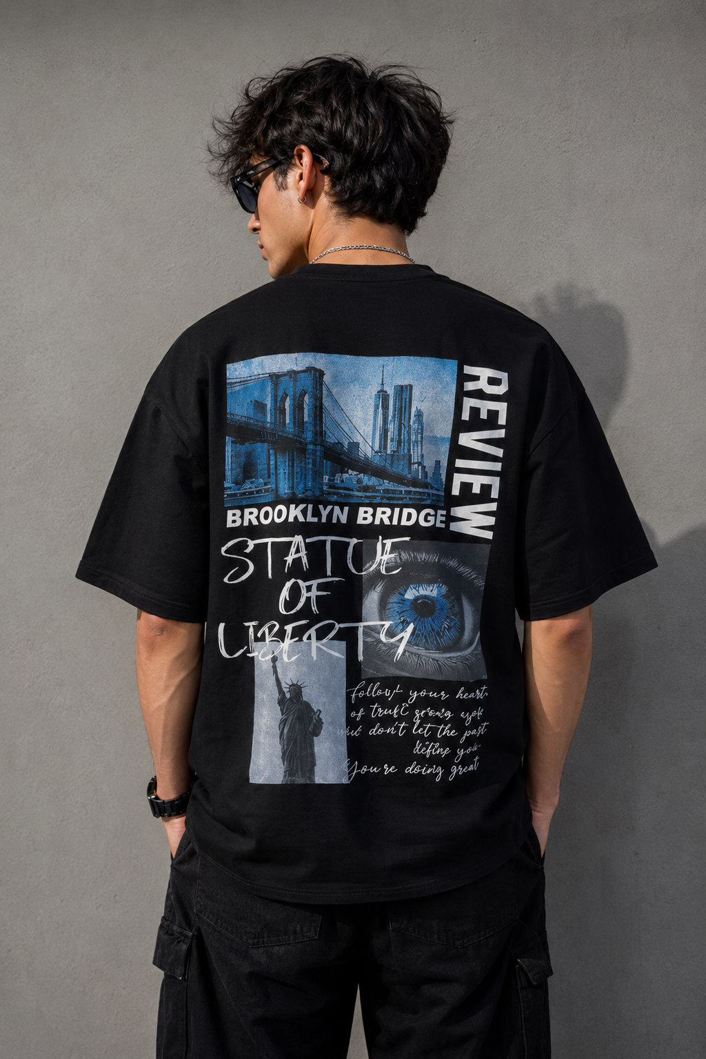 Liberty Vision | Oversized Drop Shoulder T-Shirt | Dripen Wears