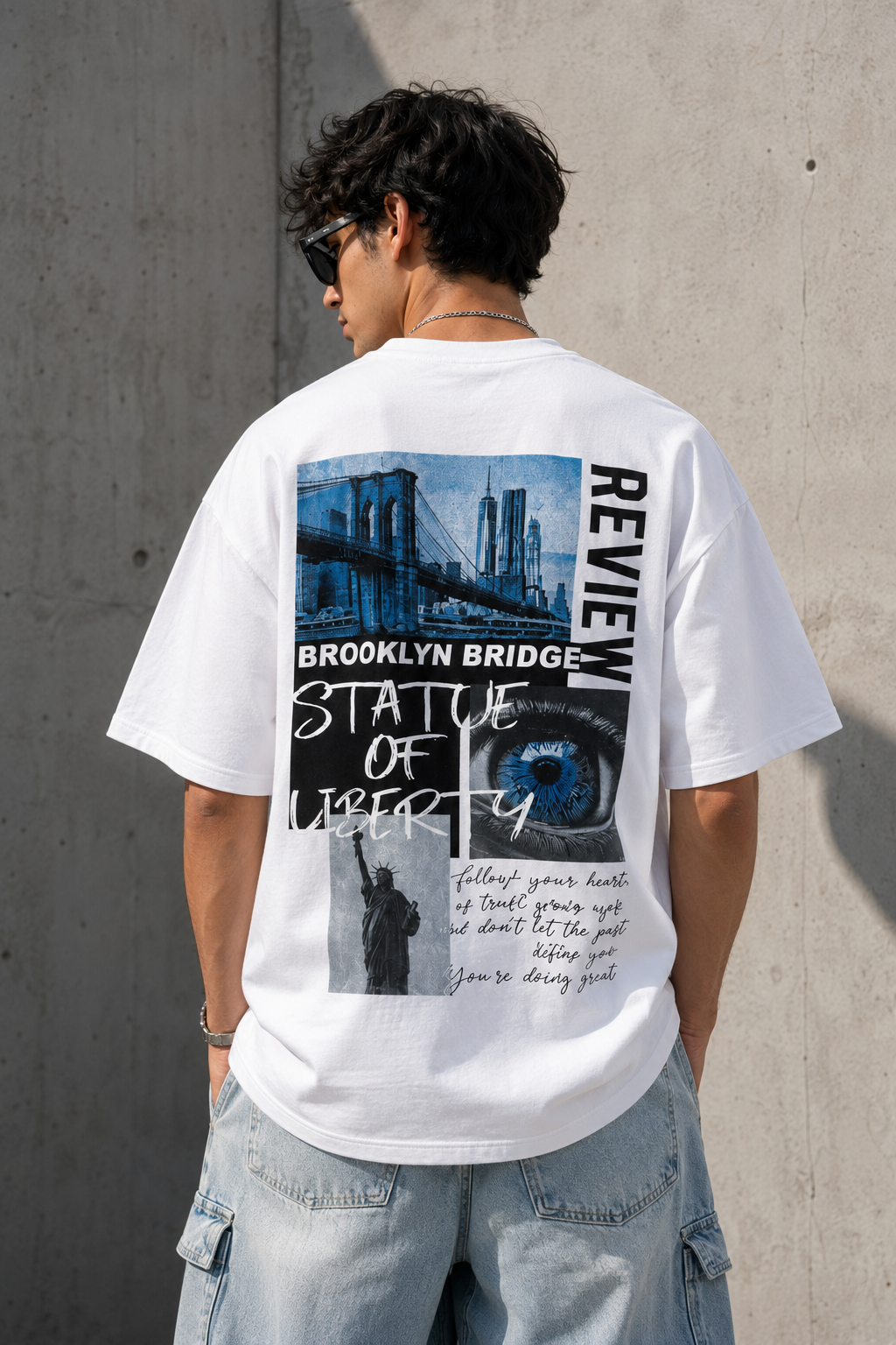 Liberty Vision | Oversized Drop Shoulder T-Shirt | Dripen Wears