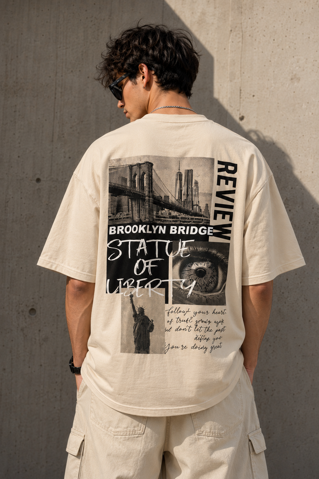 Liberty Vision | Oversized Drop Shoulder T-Shirt | Dripen Wears