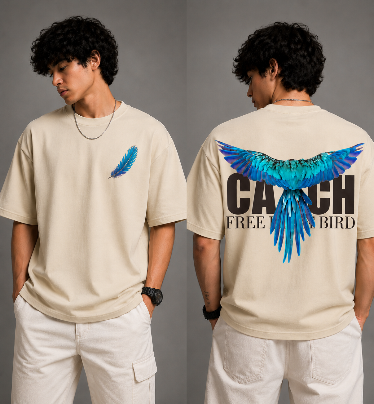 Skybound | Oversized Drop Shoulder T-Shirt | Dripen Wears