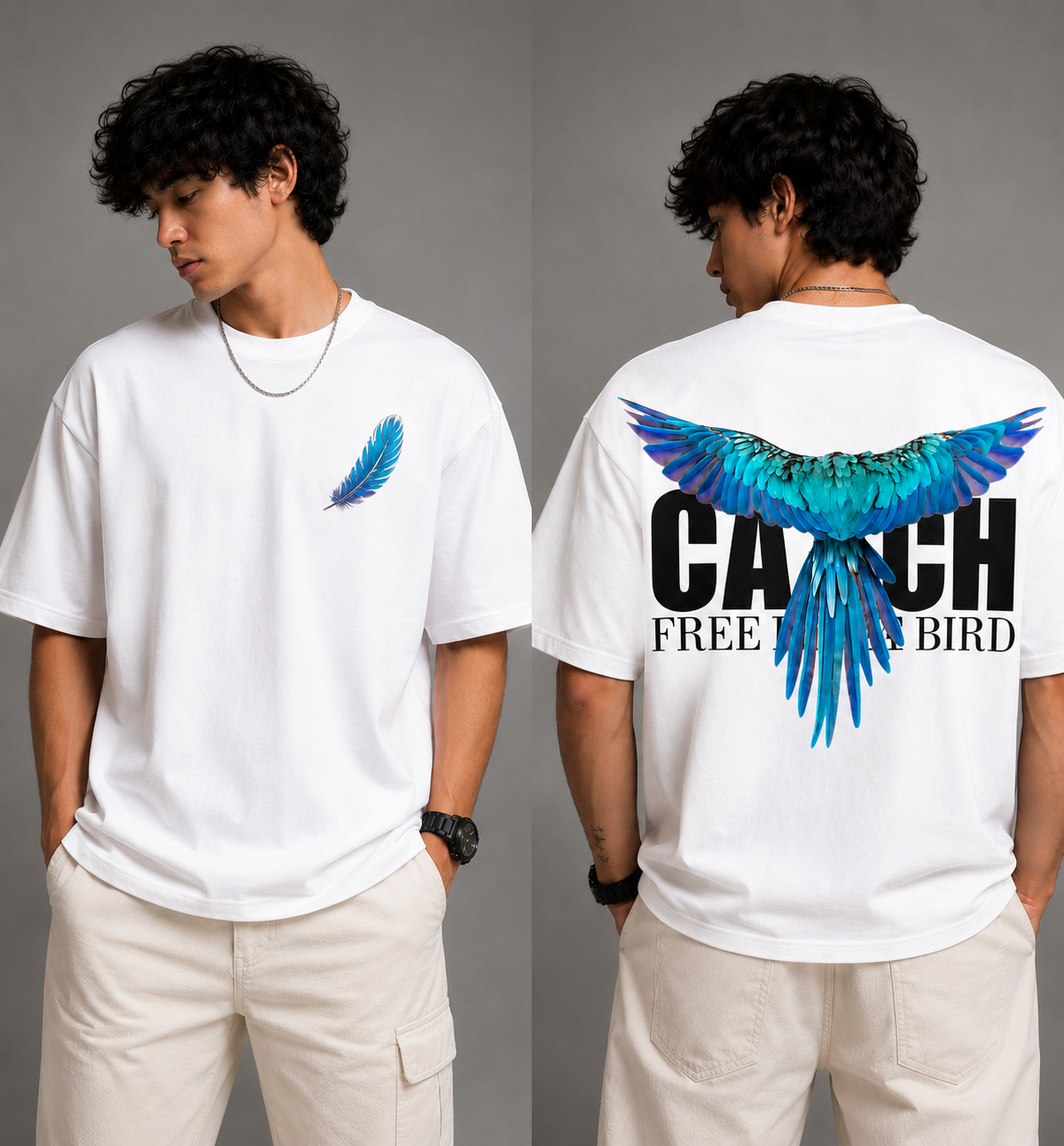 Skybound | Oversized Drop Shoulder T-Shirt | Dripen Wears