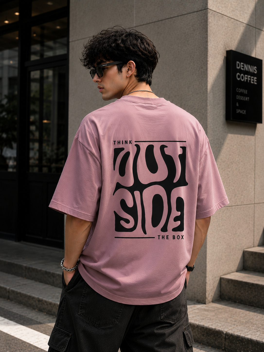 Think Outside | Oversized Drop Shoulder T-Shirt | Dripen Wears