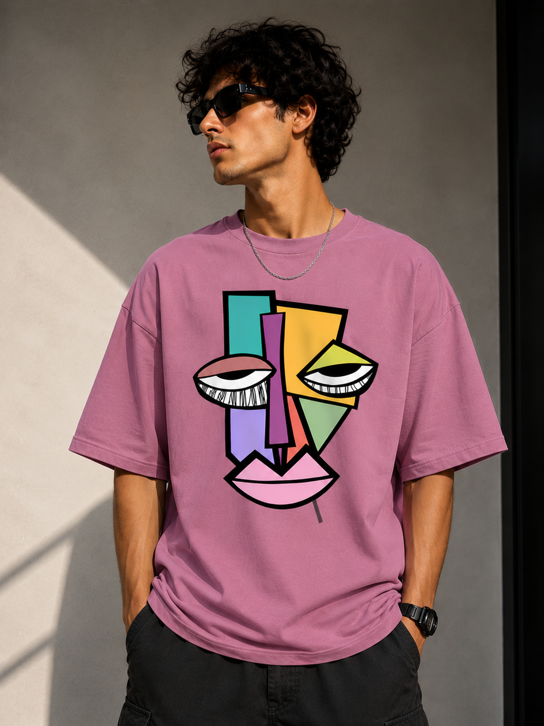 Cubist Soul | Oversized Drop Shoulder T-Shirt | Dripen Wears