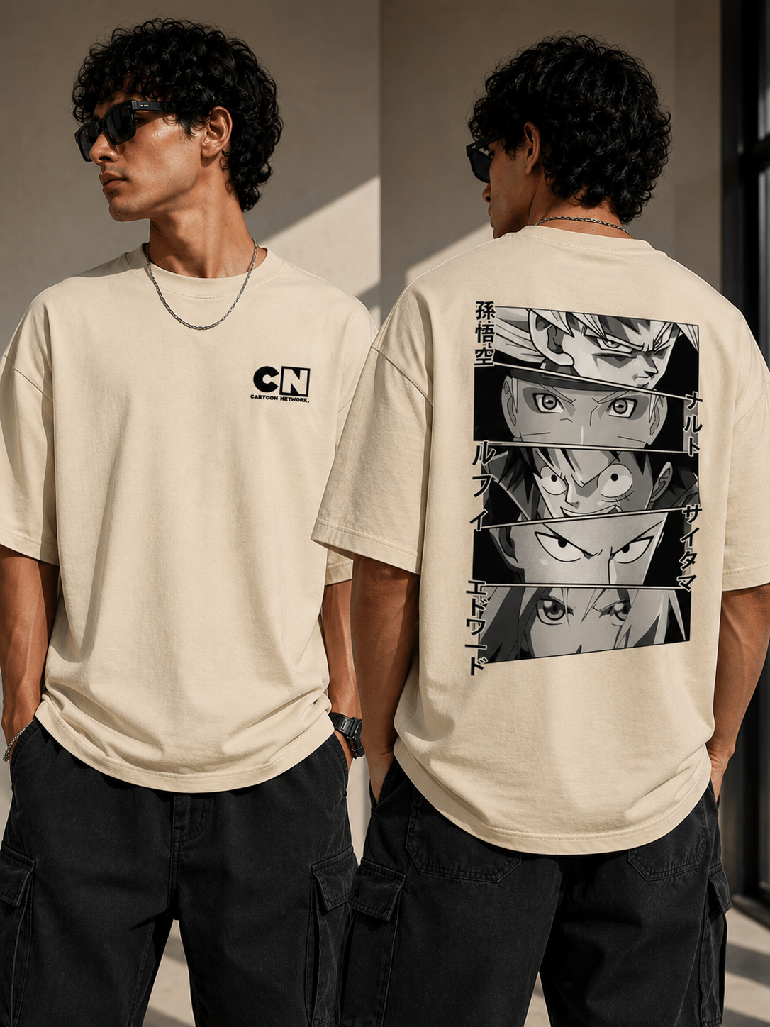 Manga Legends | Oversized Drop Shoulder T-Shirt | Dripen Wears