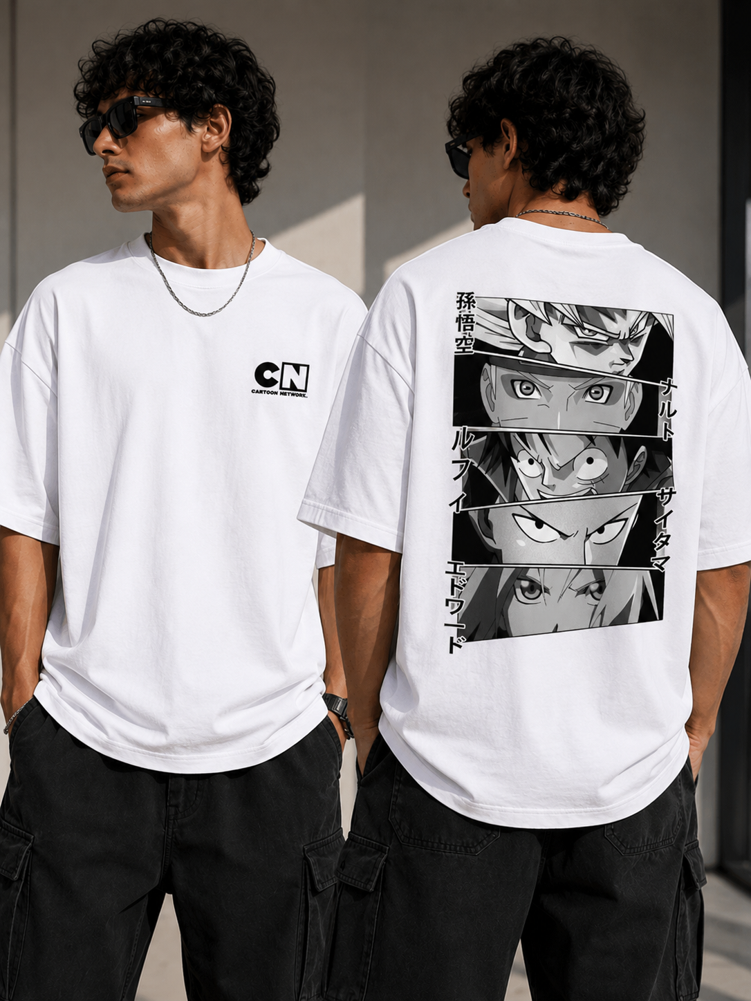 Manga Legends | Oversized Drop Shoulder T-Shirt | Dripen Wears