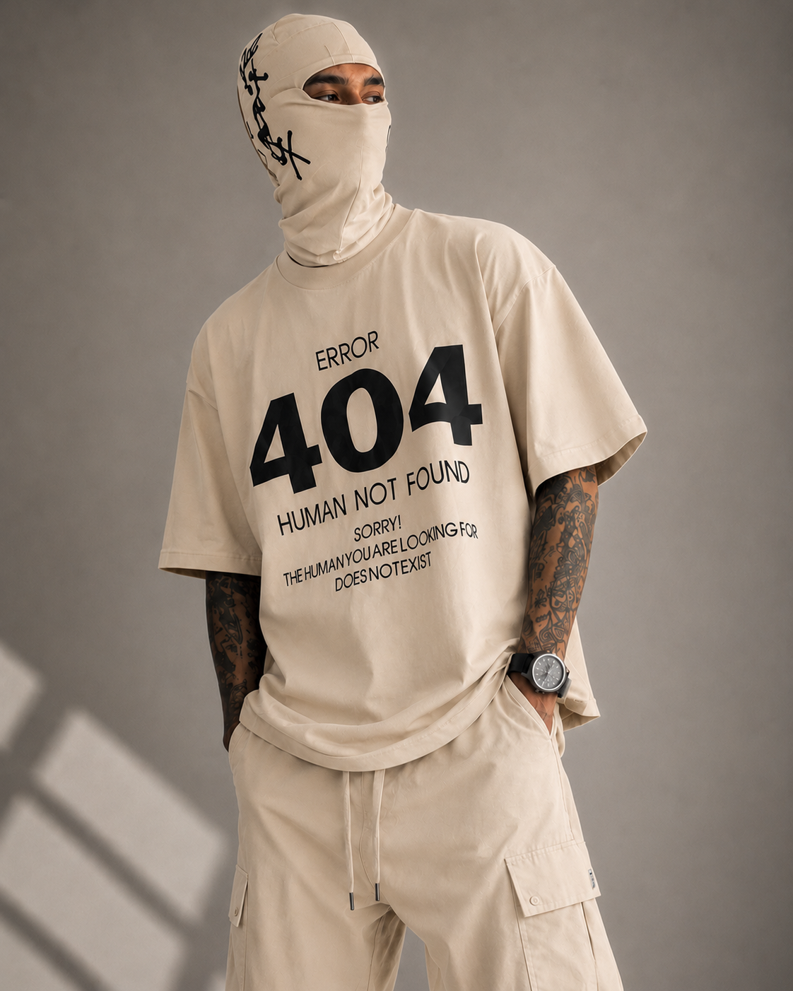 ERROR 404 | Oversized Drop Shoulder T-Shirt | Dripen Wears